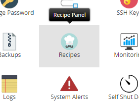 Recipe Panel